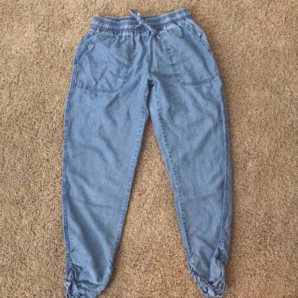 Denim Linen Pants